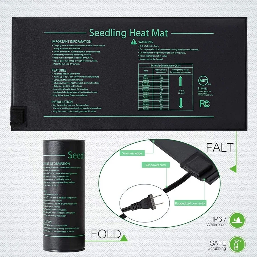 4 Sizes 220V EU Plug Seedling  - Seedling Heat Mat review and price